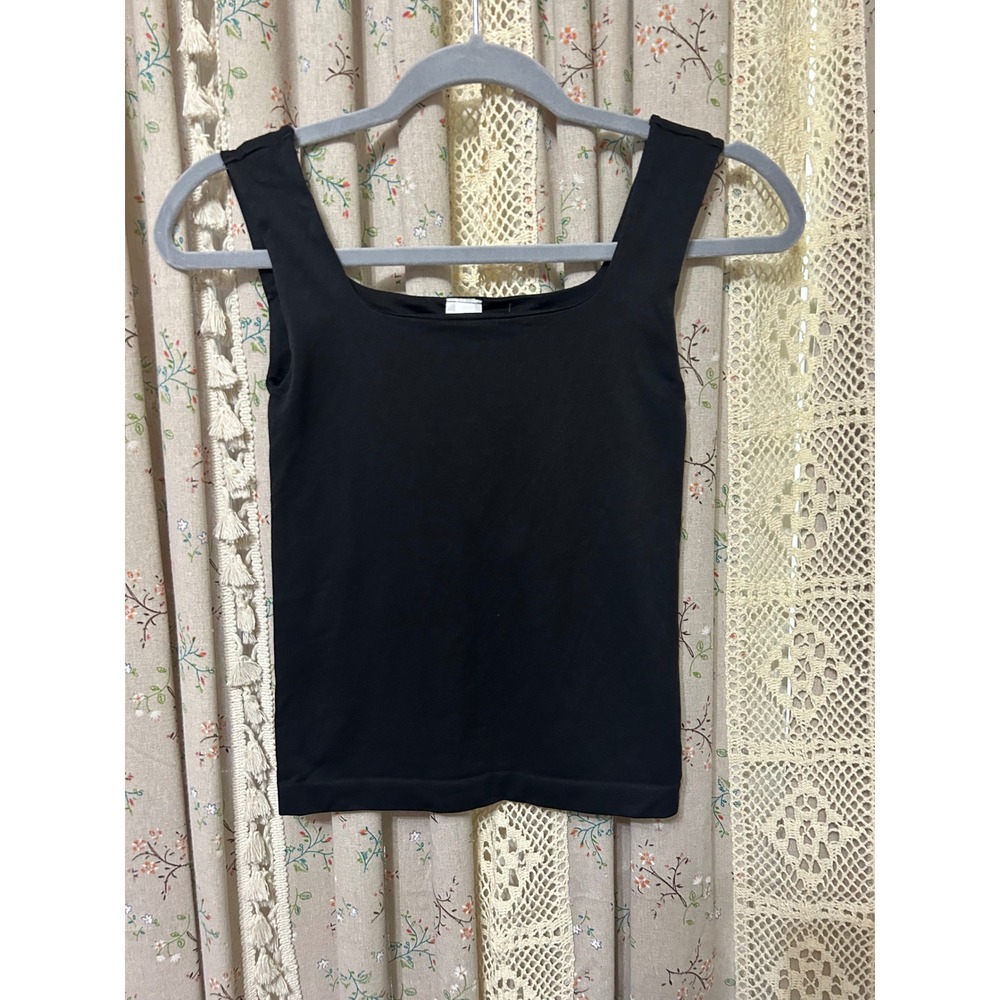 Nikibiki Black Seamless Shelf Bra Tank Top One Size NWT Made in USA